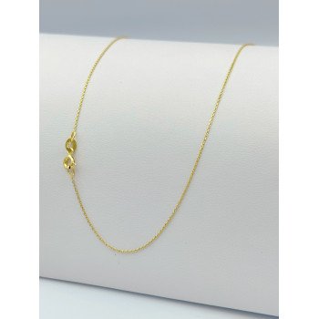 14K Yellow Gold Cable Link/20"/0.8mm/1.2gr/CHI81