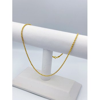 14K Yellow Gold Rope Link/20"/2mm/2.7gr/CHI87P