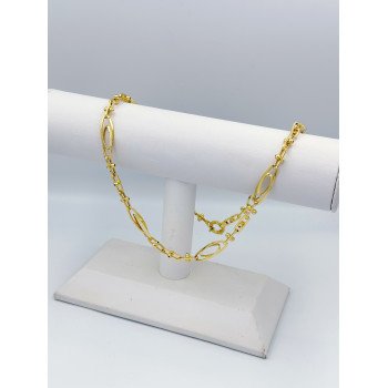 14K Yellow Gold Double Oval with Paperclip Link/18"/7mm/11.6gr/CHI181