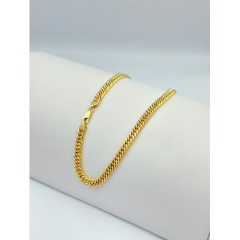 14K Yellow Gold Beveled Curb Link/16"/6mm/16gr/CHI188