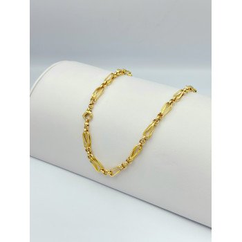 14K Yellow Gold Sash with Rolo Link/22"/6.2mm/18.9gr/CHI159