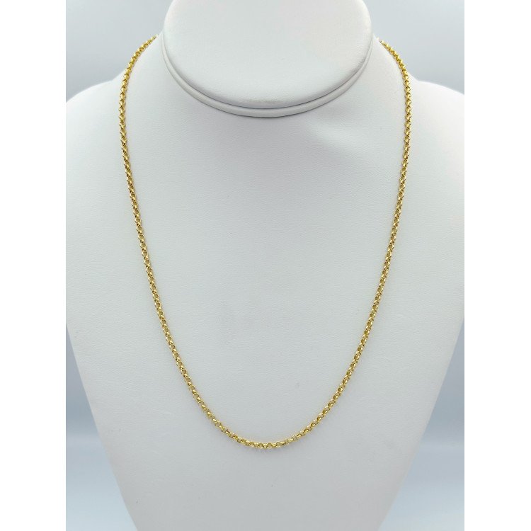 14K Yellow Gold Rolo Link/20"/2.5mm/3.6gr/CHI213