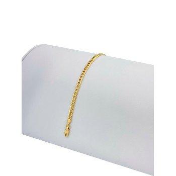 14K Yellow Gold Cuban Link/8"/4mm/3.1gr/BRI100