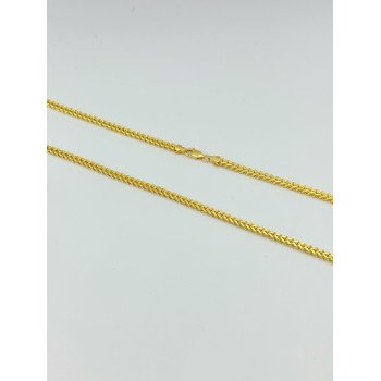 14K Yellow Gold Square Wheat Link/25"/2mm/7.3gr/CHI21