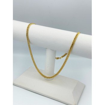 14K Yellow Gold Beveled Curb Link/18"/5mm/12.6gr/CHI189