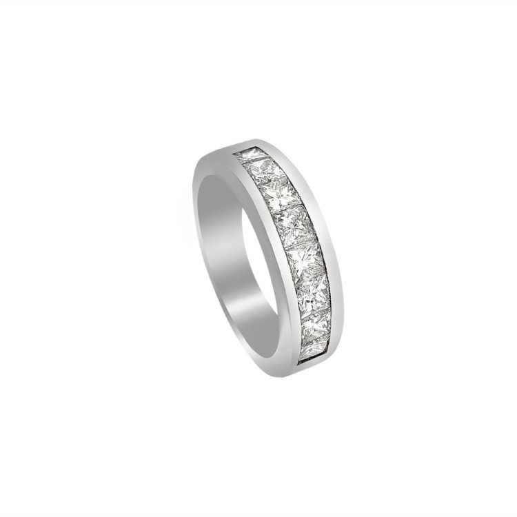 14K White Gold & Natural Diamonds Ring/M295