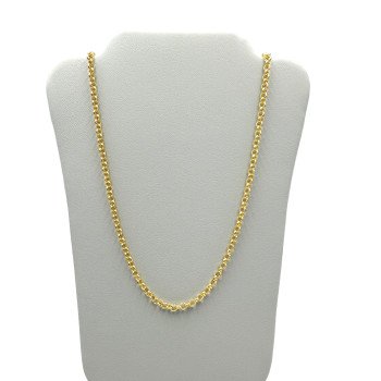 14K Yellow Gold Rolo Link/22"/4mm/10gr/CHI210