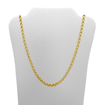 14K Yellow Gold Rolo Link/22"/3.5mm/7.7gr/CHI211