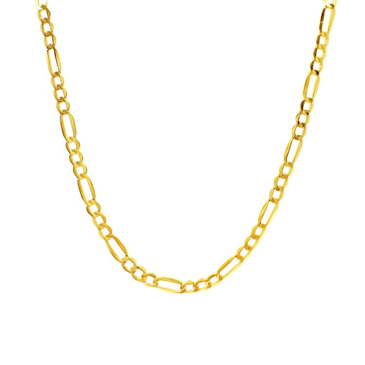 14K Yellow Gold Figaro Link/20"/5mm/14.7gr/CHI132