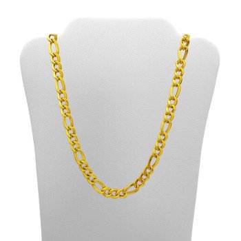 14K Yellow Gold Figaro Link/24"/6.5mm/21.3gr/CHI34