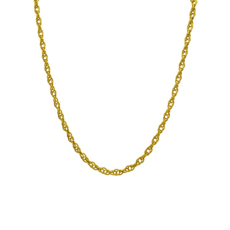 18K Yellow Gold Double Link Chain/26"/2.2mm/17gr/M311