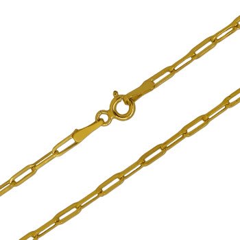 18K Yellow Gold Paperclip Link/20"/2.2mm/3.1gr/CHI209