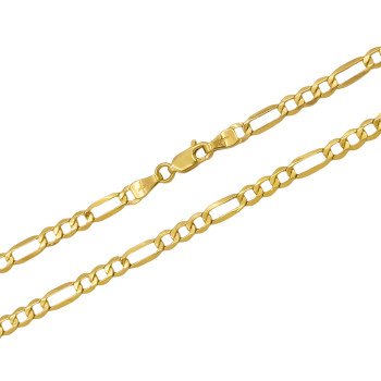 18K Yellow Gold Figaro Link/16"/3.2mm/3.5gr/CHI204