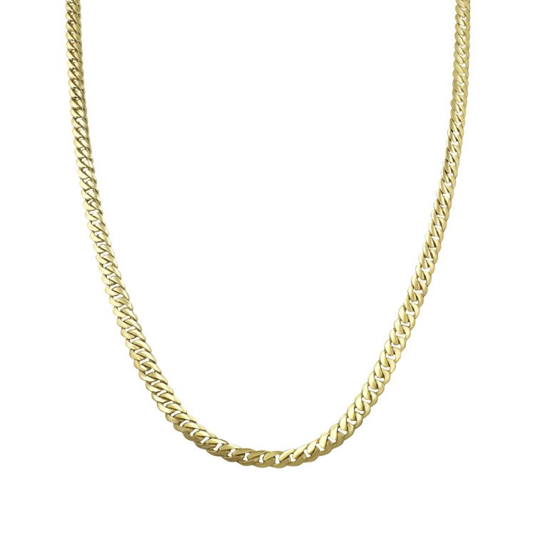 14K YELLOW GOLD SOLID MIAMI CUBAN LINK CHAIN NECKLACE / 24" / 6MM / 65,6GR / CHI447