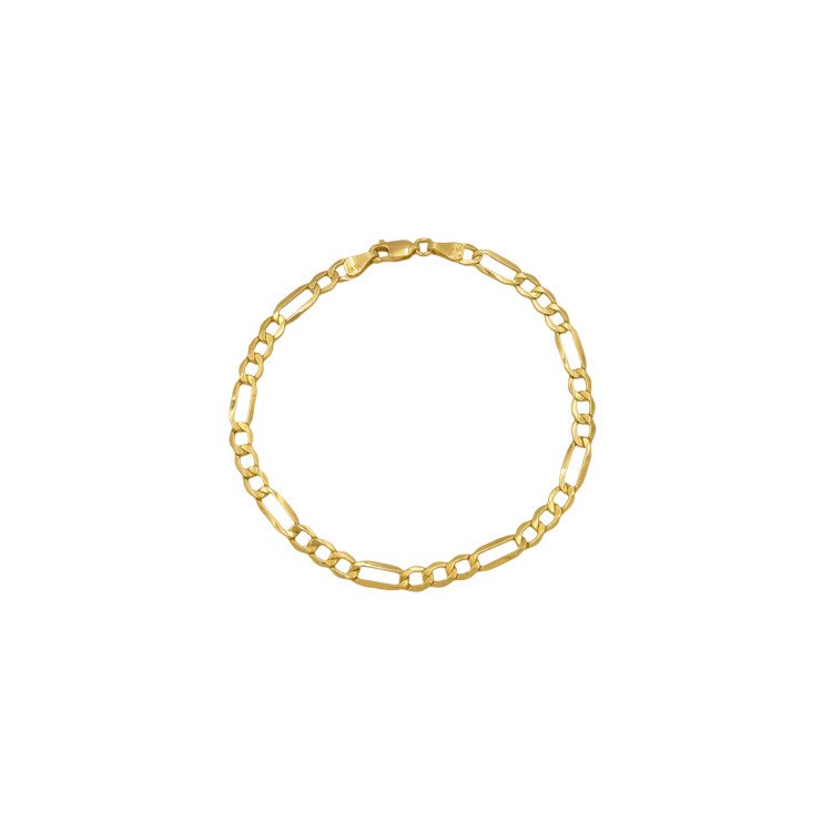 18K Yellow Gold Figaro Link/8"/4.5mm/3.6gr/BRI152