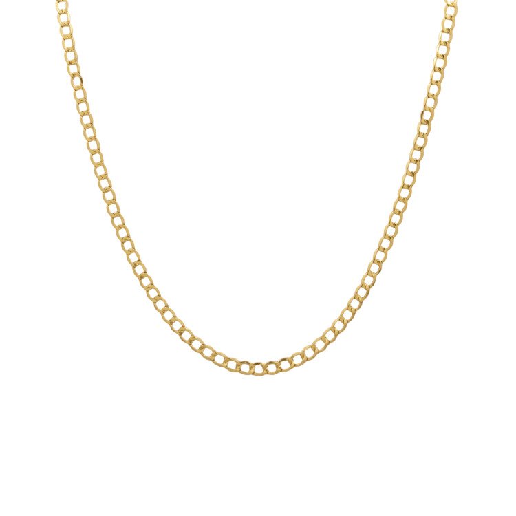 18K Yellow Gold Cuban Link/18"/3.5mm/3.8gr/CHI239