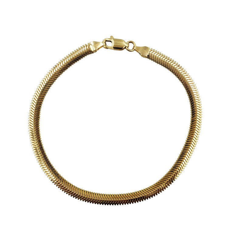 14K ITALIAN YELLOW GOLD MESH BRACELET / 7"/ 6.1gr / BRI314