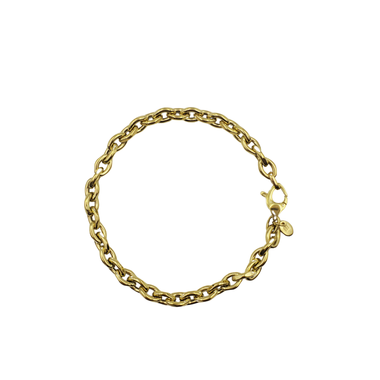 18k Gold Cable Bracelet