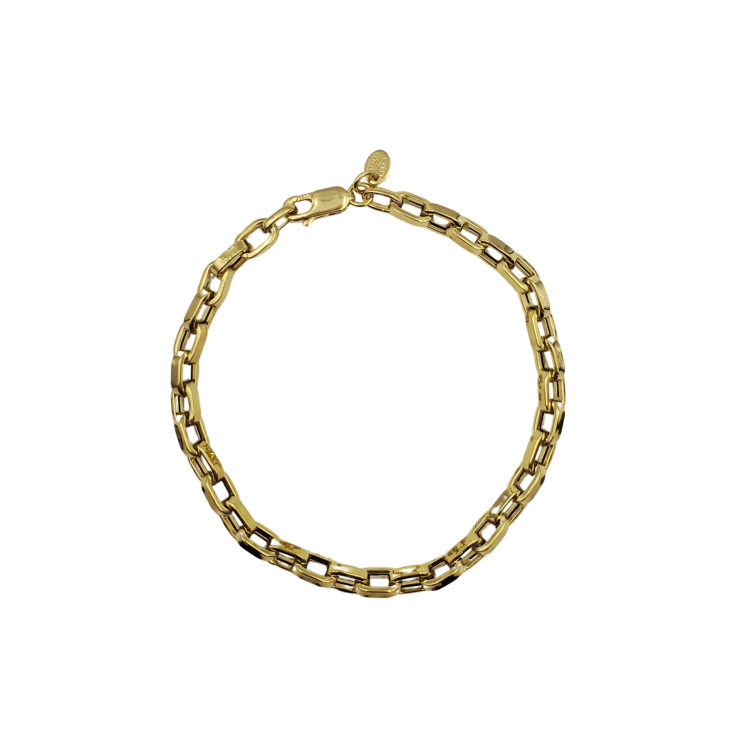 18K Gold Cable Bracelet