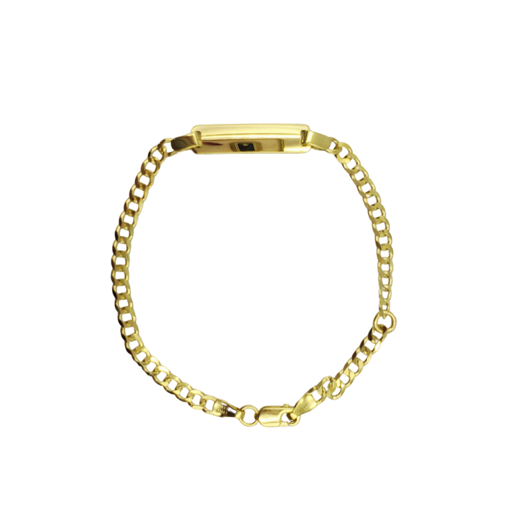 18K Gold ID Bracelet