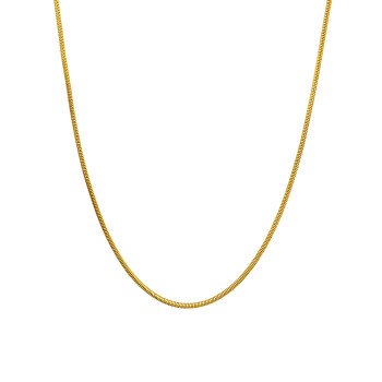 18K Yellow Gold Snake Link Chain/16"/1.3mm/5.1gr/M312